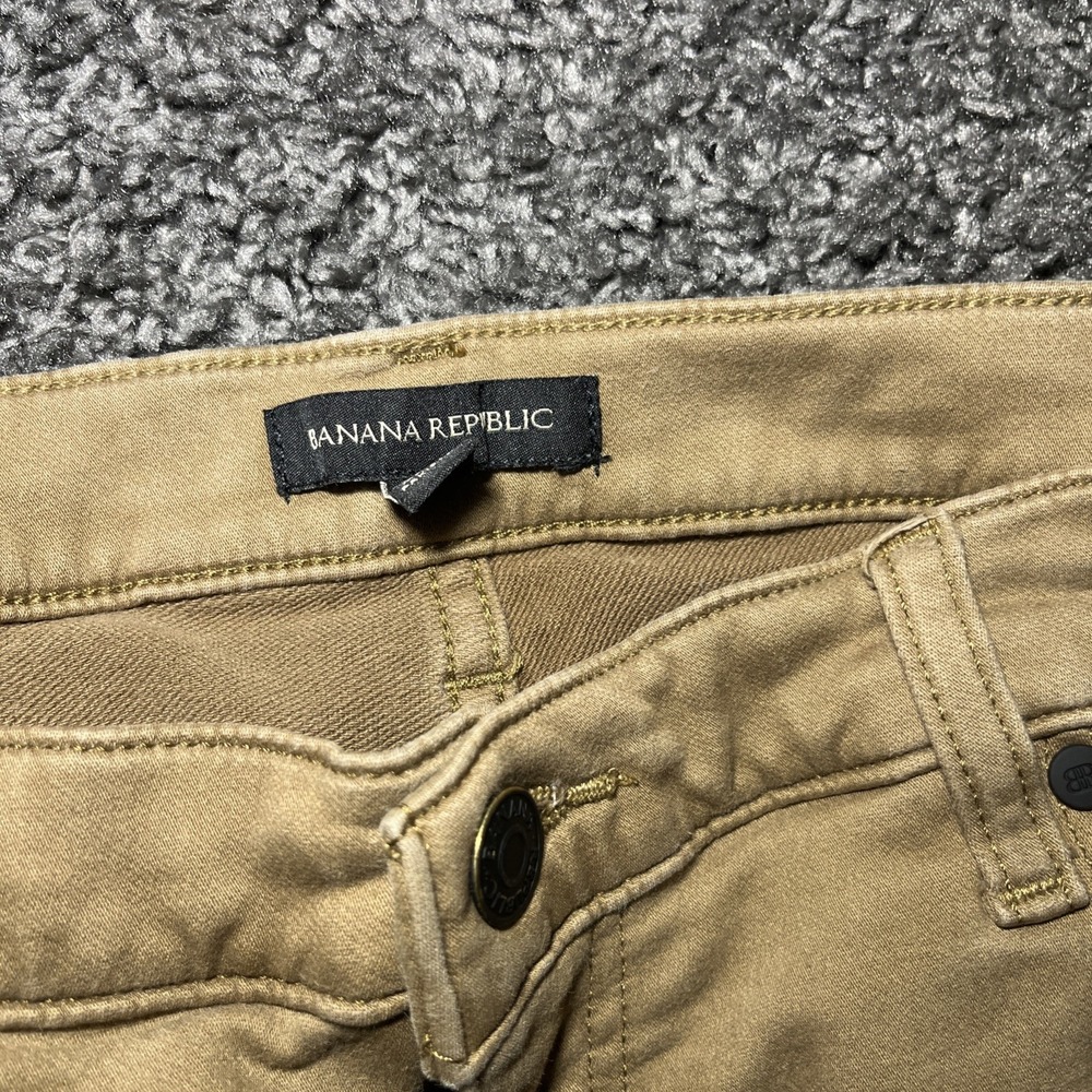 Banana Republic Pants Mens 38x32 Tan Otter 5 Pocket Stretch Casual Chino New‎ - Picture 5 of 11